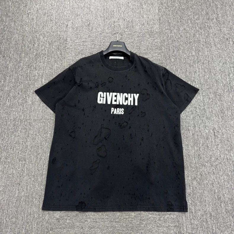 Givenchy Givenchy Ripped Distressed Printed Short Sleeve Size US M / EU 48-50 / 2 - 1 Thumbnail