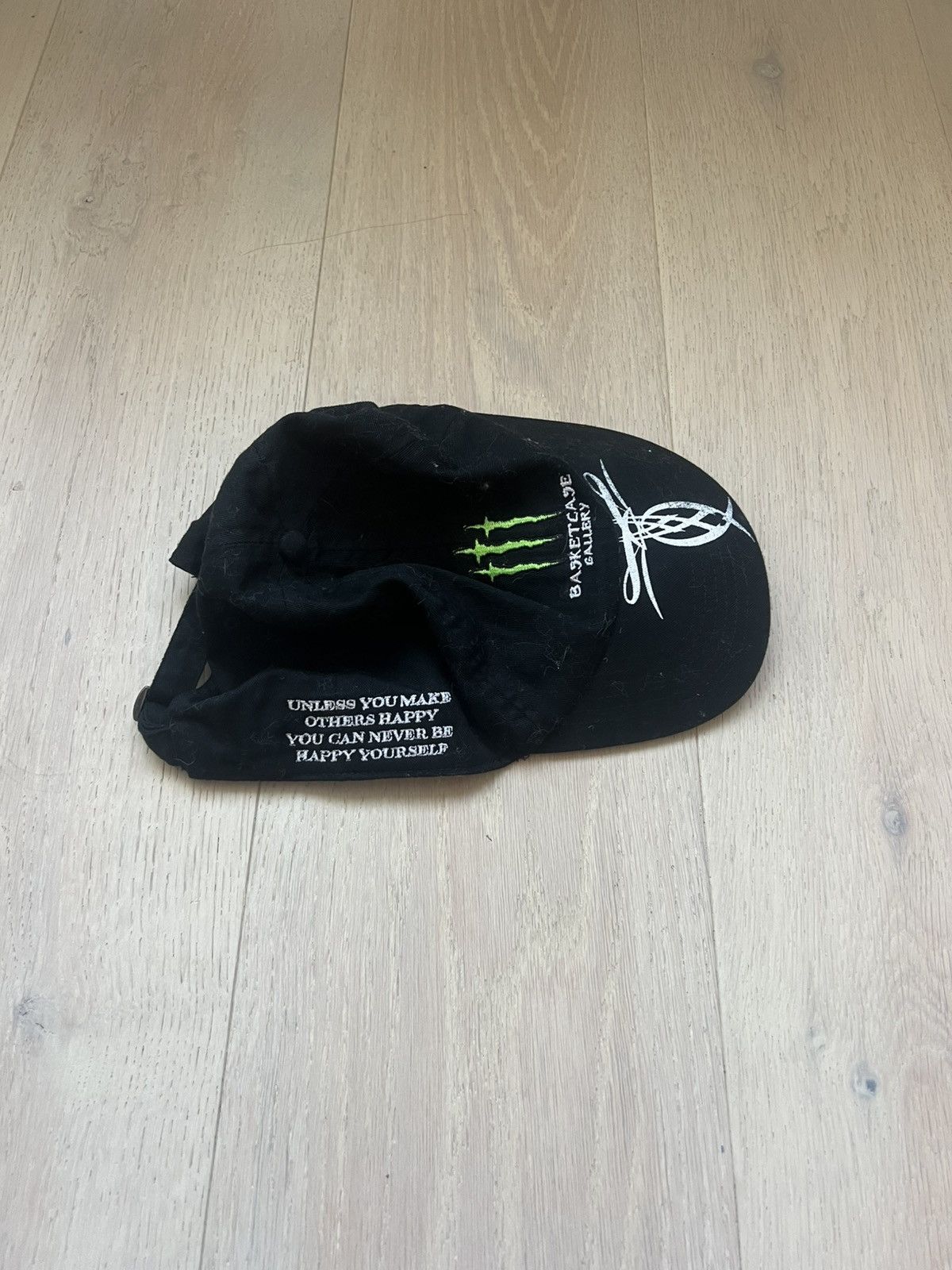 basketcase gallery Basketcase Gallery Monster energy black hat Size ONE SIZE - 2 Thumbnail
