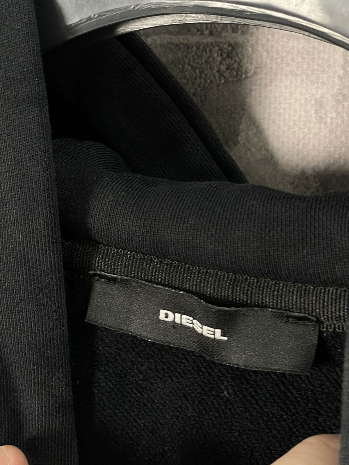Diesel × Vintage 🔥VINTAGE DIESEL Y2K CROPPED BIG LOGO HOODIE🔥 Size L / US 10 / IT 46 - 9 Thumbnail