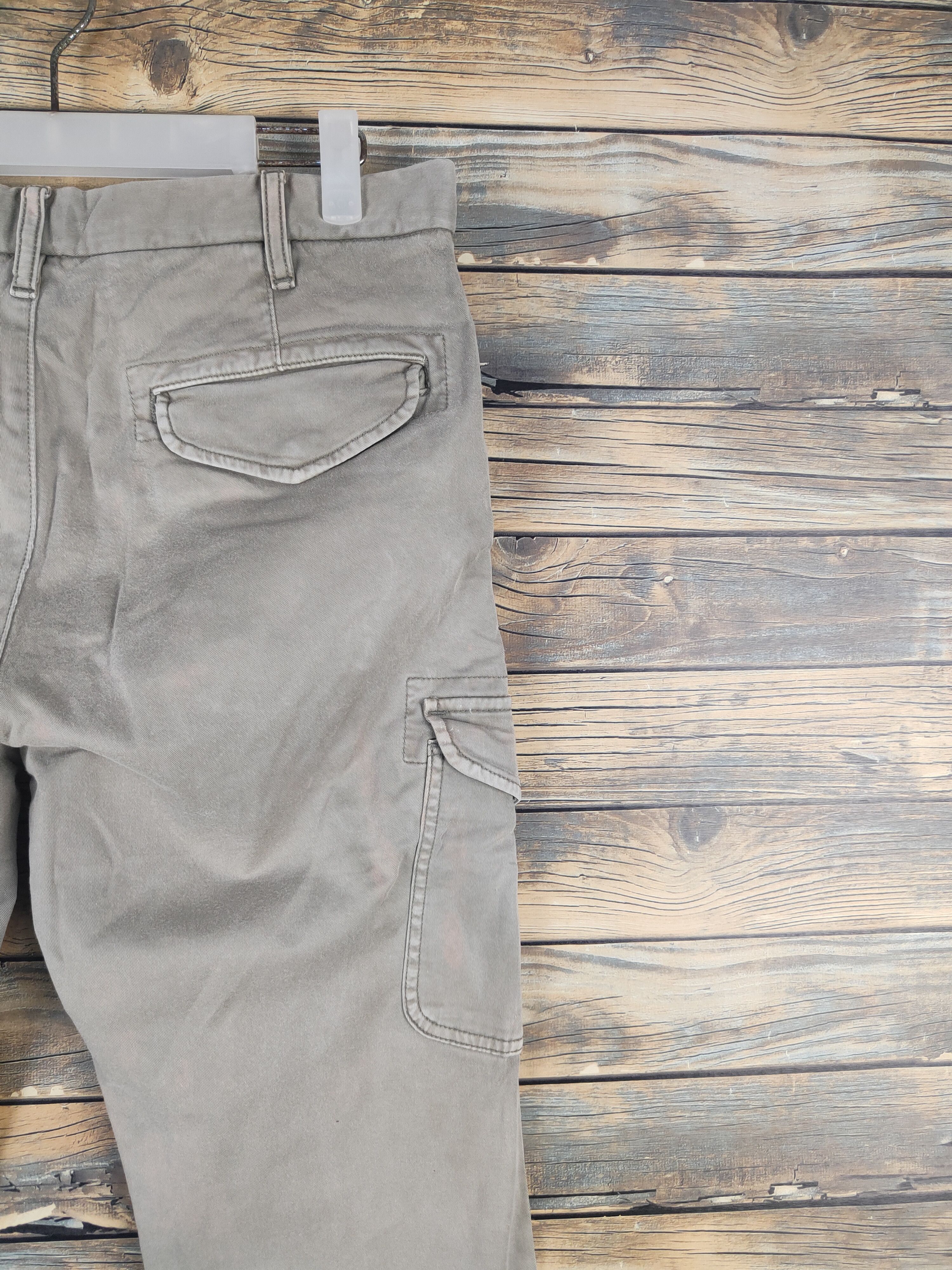 Japanese Brand DL Uniqlo Beige Multipocket Tactical Cargo Pants #1580 Size US 31 - 10 Thumbnail