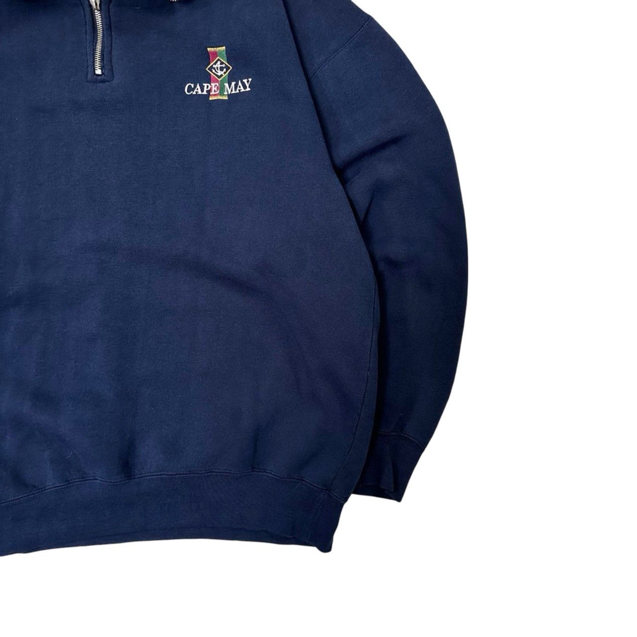 Vintage Vintage 90s Cape May Embroidered Quarter Zip Sweater Size US XL / EU 56 / 4 - 3 Thumbnail