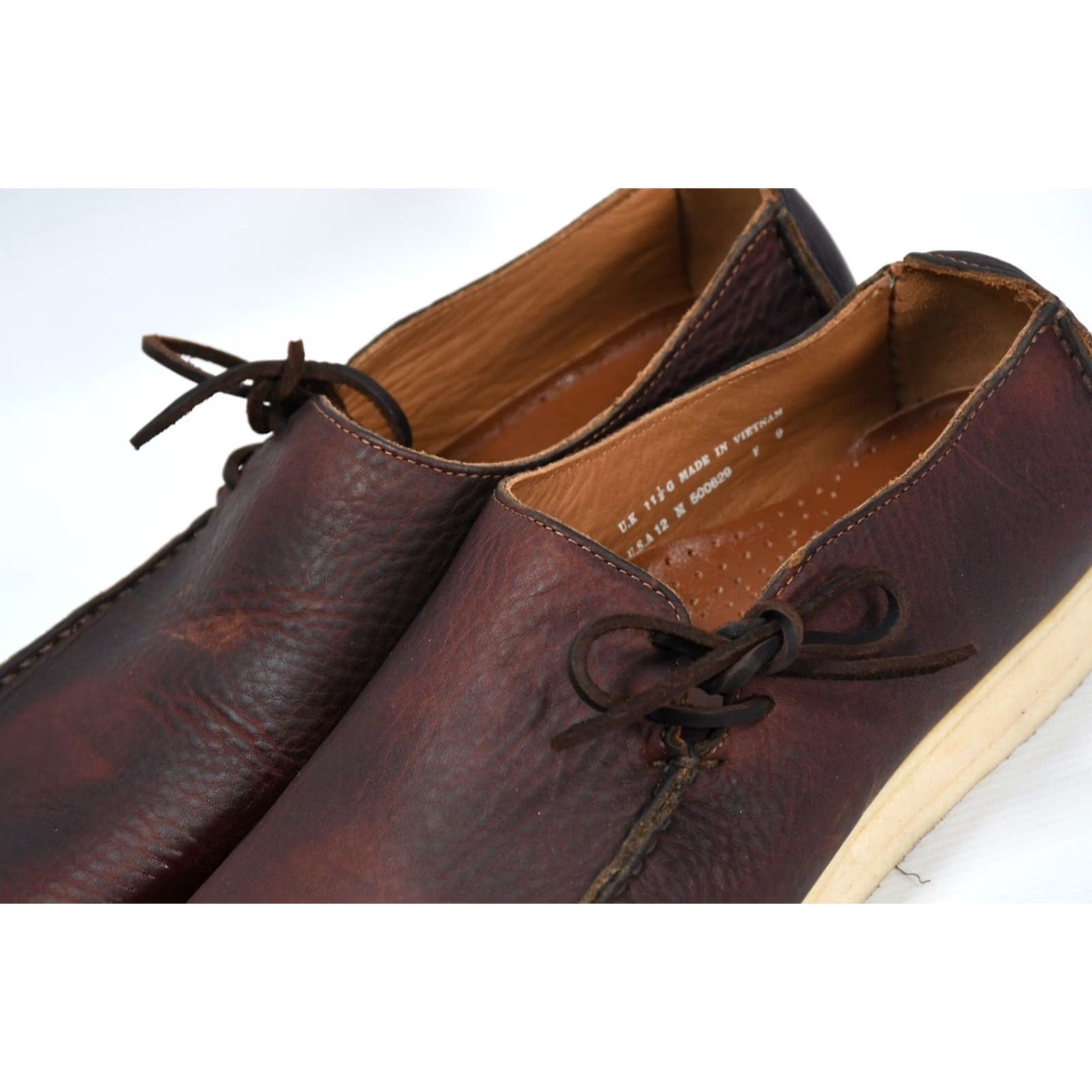 Clarks Clarks Wallabee Boot Brown Men US 12 / UK 11.5 Leather Moccasin Casual Boots Men Mens Size US 12 / EU 45 - 4 Thumbnail
