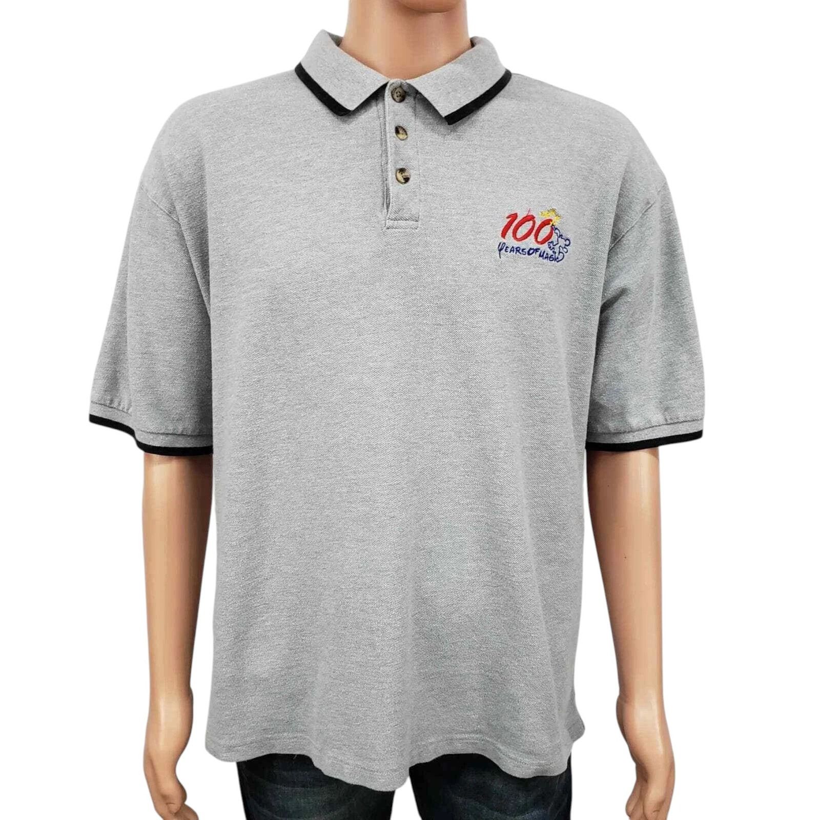 Disney × Vintage Walt Disney World Polo Shirt 100 years of Magic 2001 Vintage Size US XL / EU 56 / 4 - 2 Thumbnail