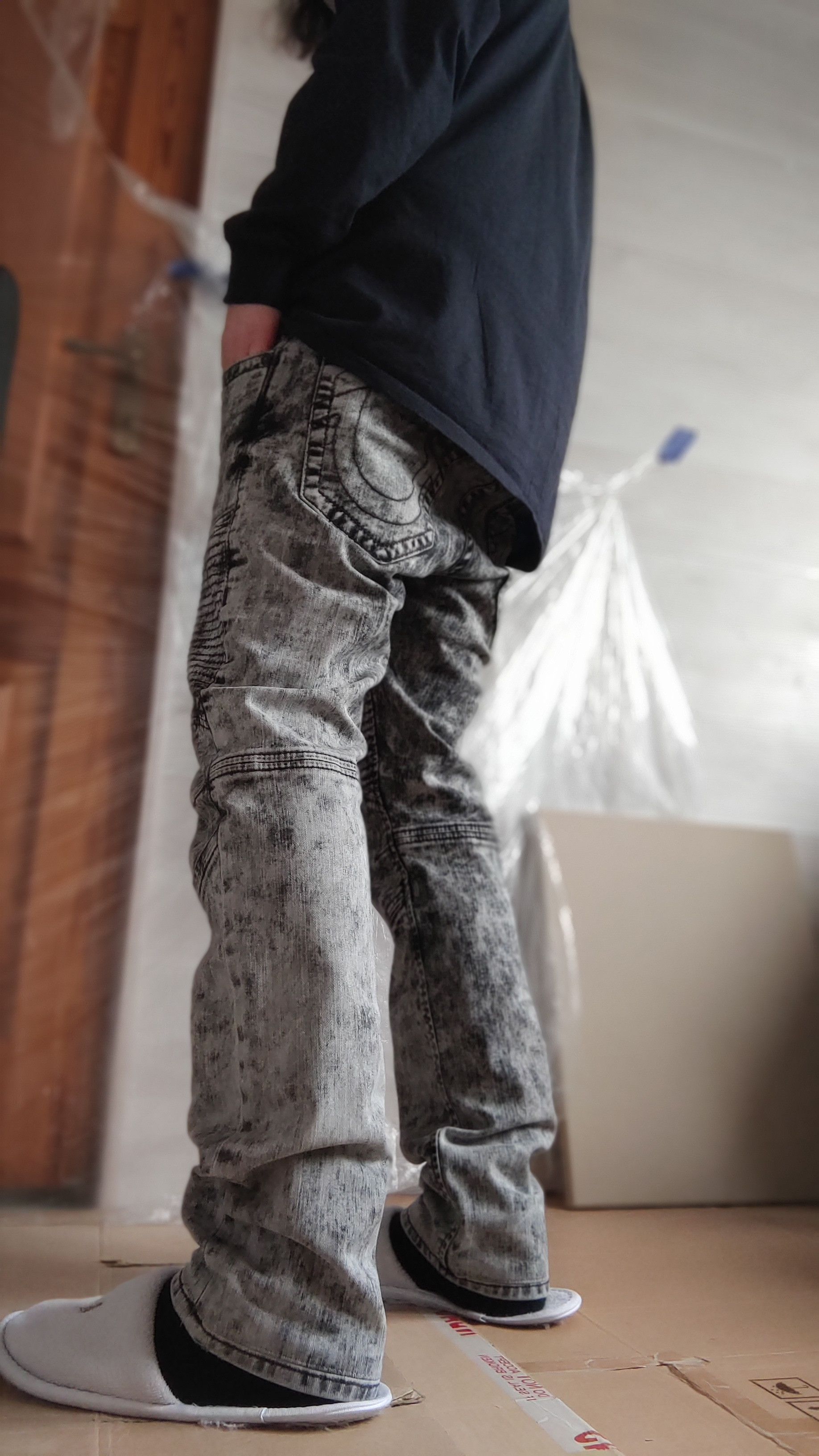 True Religion Rare 'Slim Moto' Pants True Religion Denim Goth alt Rage Neo Size US 32 / EU 48 - 10 Thumbnail