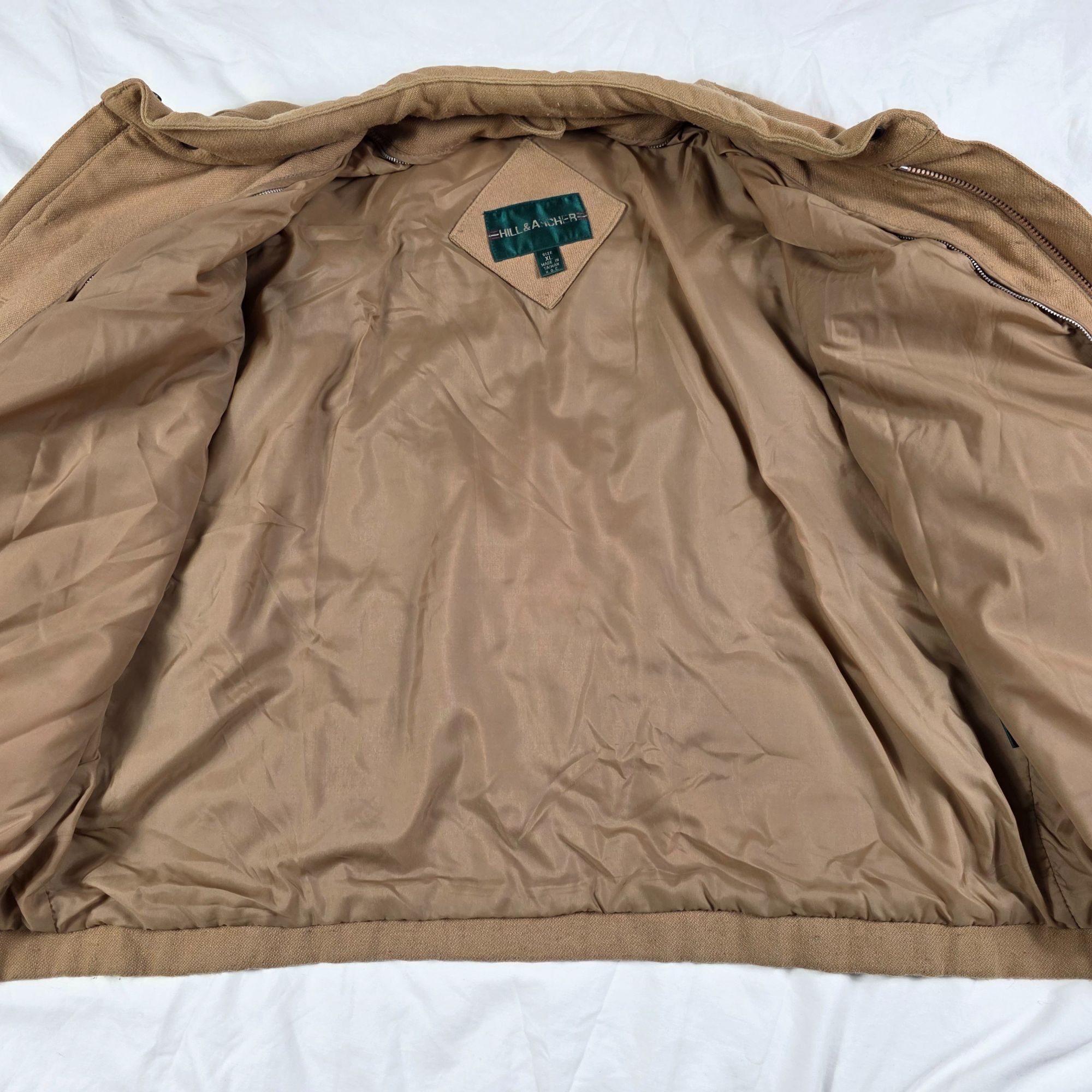Other Vintage Hill & Archer Mens XL Tan Full Zip Jacket Pockets Ca Size US XL / EU 56 / 4 - 5 Thumbnail