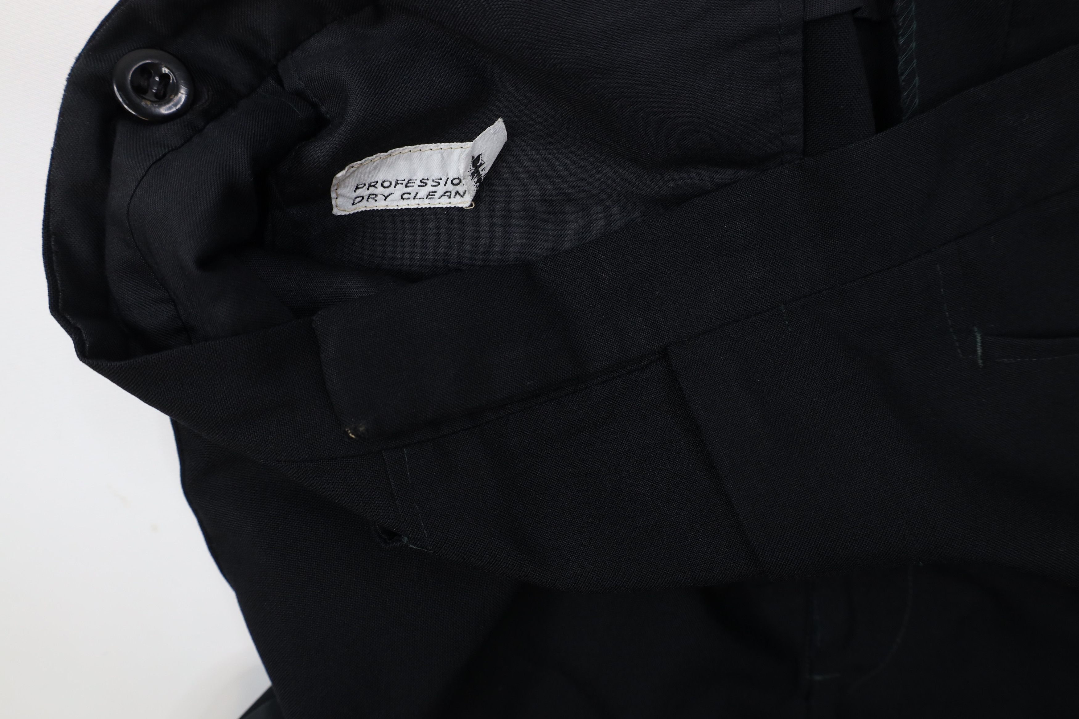 Vintage Vintage 50s 60s Flared Rayon Gabardine Wool Tuxedo Pants USA Size US 34 / EU 50 - 10 Thumbnail