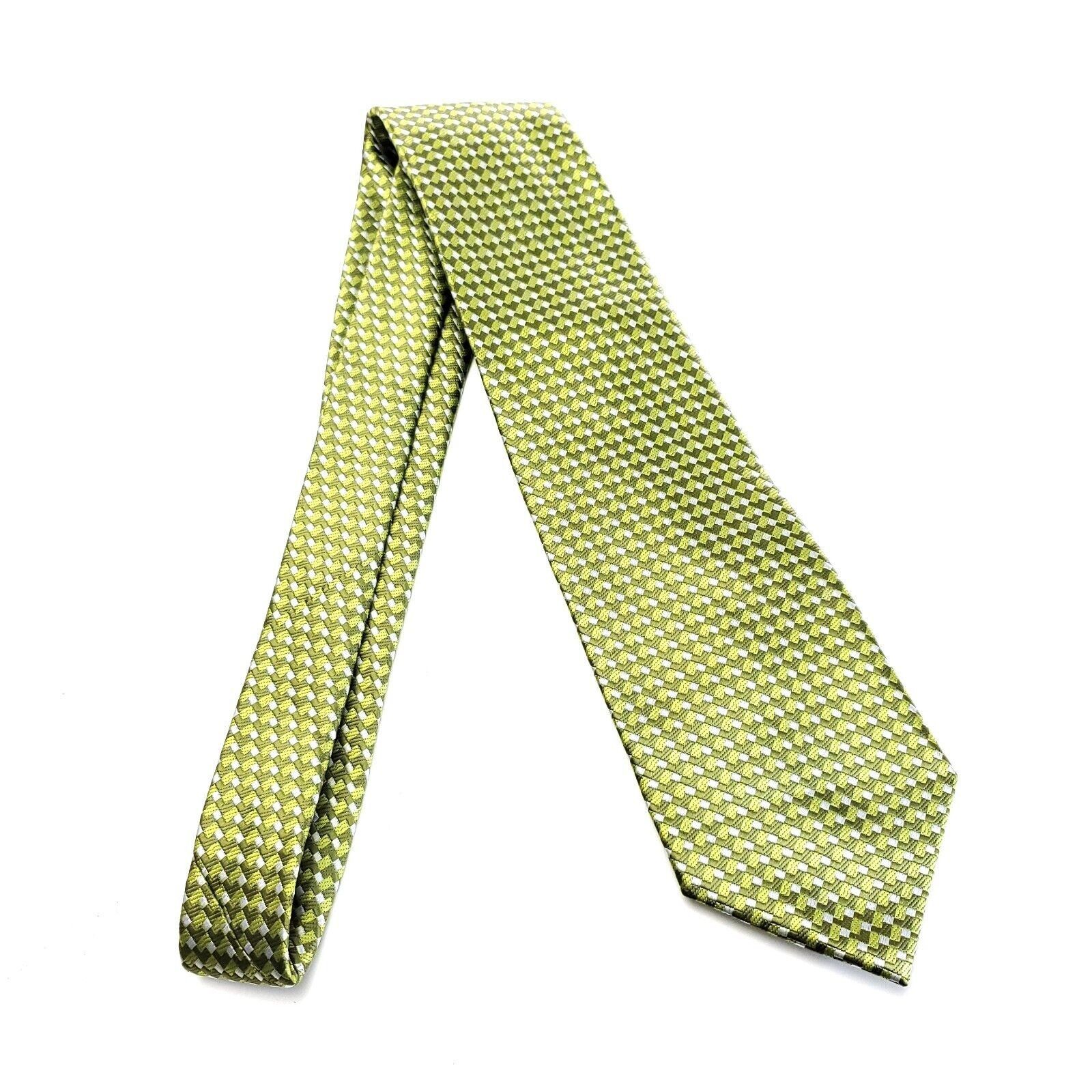 Vintage Umberto Frasi Polyester Wide Green Geometric Tie Size ONE SIZE - 6 Thumbnail