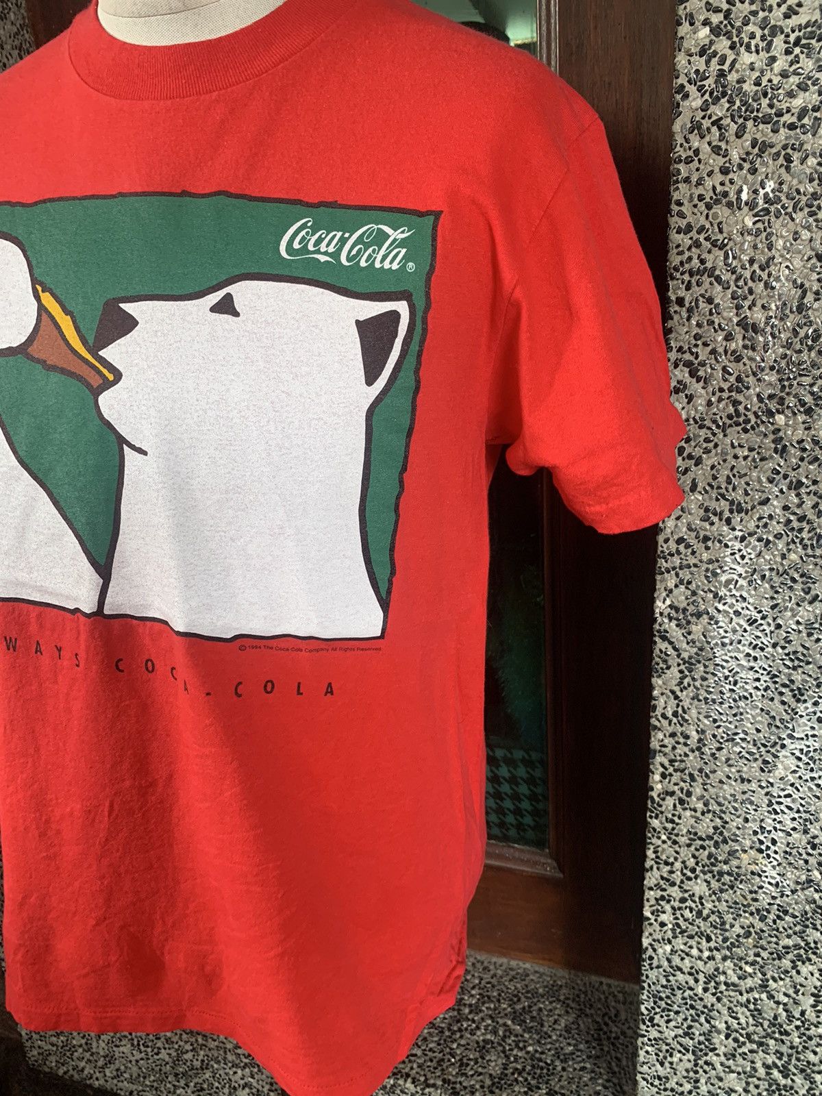 Coca Cola × Vintage Vintage 90s Coke Coca Cola Polar Bear Promo T shirt Size US M / EU 48-50 / 2 - 3 Thumbnail