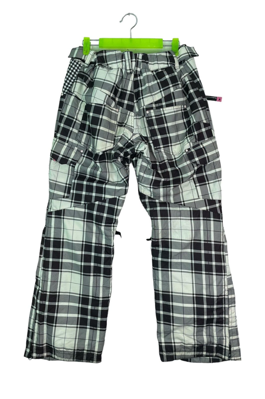 Modern Amusement Vtg 90s MODERN AMUSEMENT japan tartan plaid snowboard pant Size US 30 / EU 46 - 5 Thumbnail