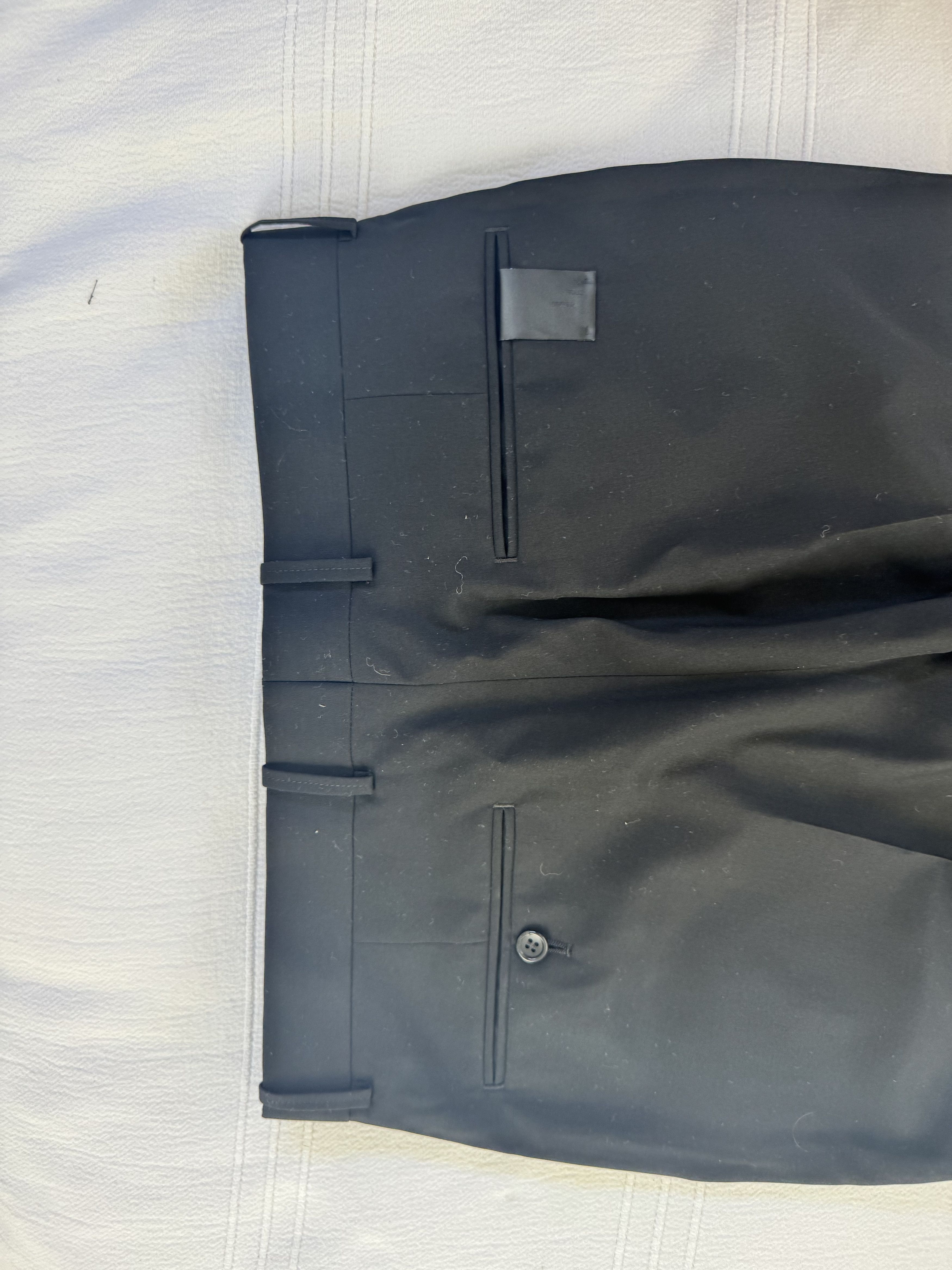 N.Hoolywood Black Wool Tailored Trouser Size 38R - 2 Thumbnail