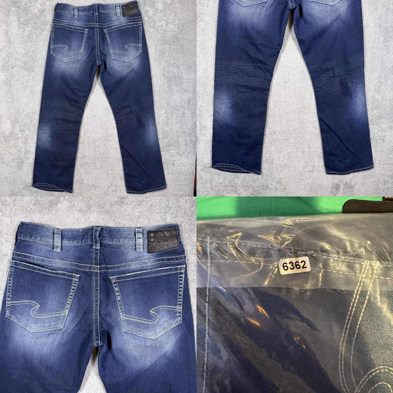 Silver Jeans Co. VINTAGE Silver Jeans Bootcut Jeans Men 34x32 Denim Blue 5-Pocket Distressed Relaxed 90s Mens Size US 34 / EU 50 - 9 Thumbnail