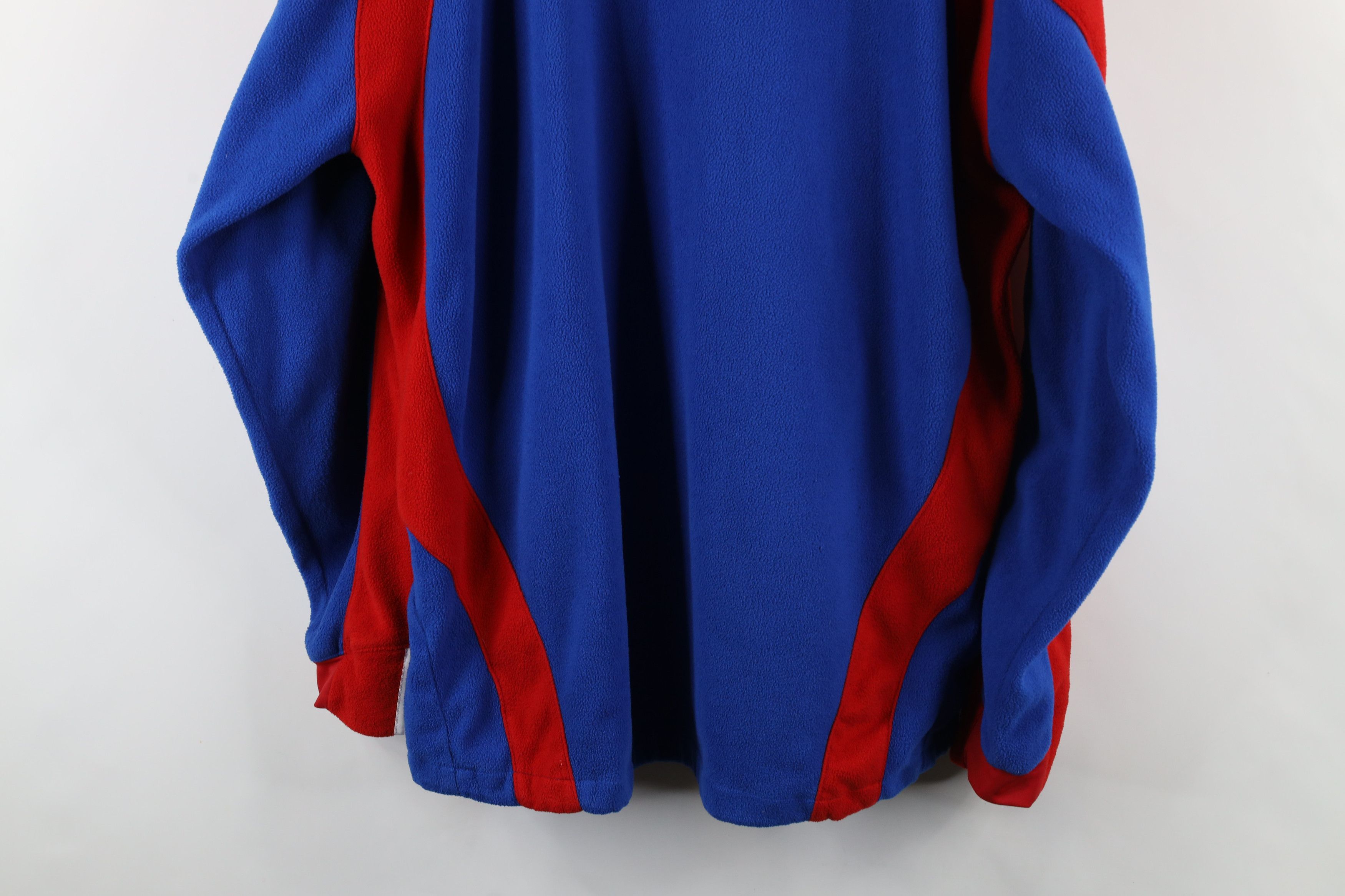 Adidas × Vintage Vintage Adidas Kansas University Full Zip Fleece Jacket Blue Size US M / EU 48-50 / 2 - 14 Thumbnail