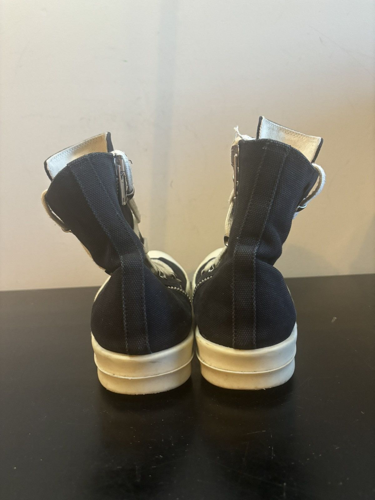 Rick Owens Drkshdw Rick Owens DRKSHDW Hexa Lace Ramones Black Milk Size US 10 / EU 43 - 5 Thumbnail