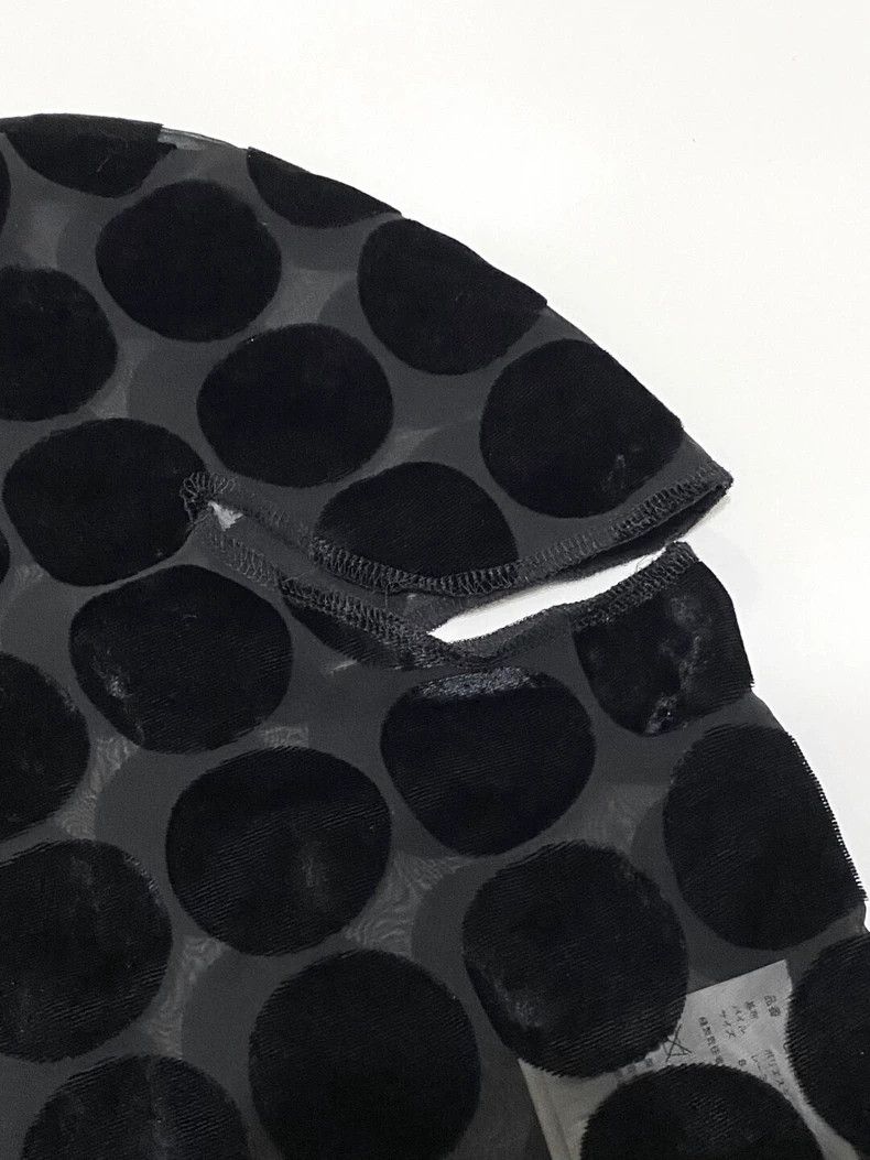 Comme des Garcons Comme Des Garcons Round flocked polka-dot mesh shirt Size S / US 4 / IT 40 - 4 Thumbnail