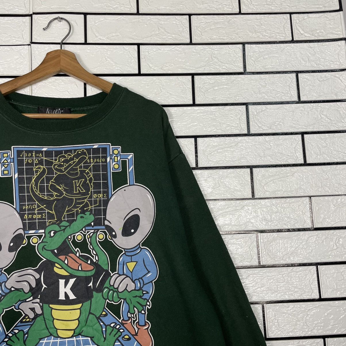 Japanese Brand Scan Alligator Green Crewneck Sweatshirt Size US L / EU 52-54 / 3 - 5 Thumbnail