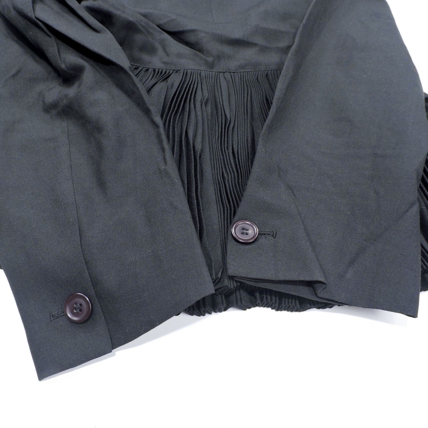 Romeo Gigli ROMEO GIGLI PLEATED HEM BLAZER JACKET Size M / US 6-8 / IT 42-44 - 13 Thumbnail