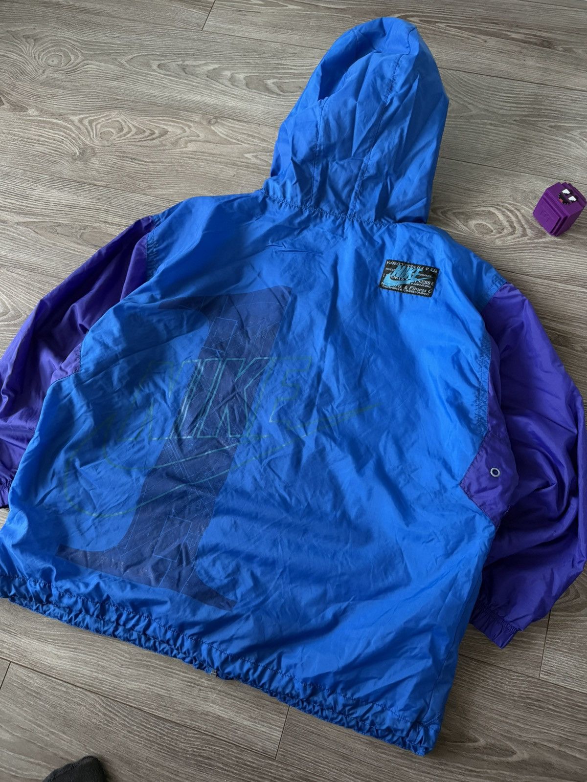 Nike ❗️VINTAGE NIKE 80s BIG LOGO ARCHIVAL WINDBREAKER JACKET Size US XL / EU 56 / 4 - 17 Thumbnail