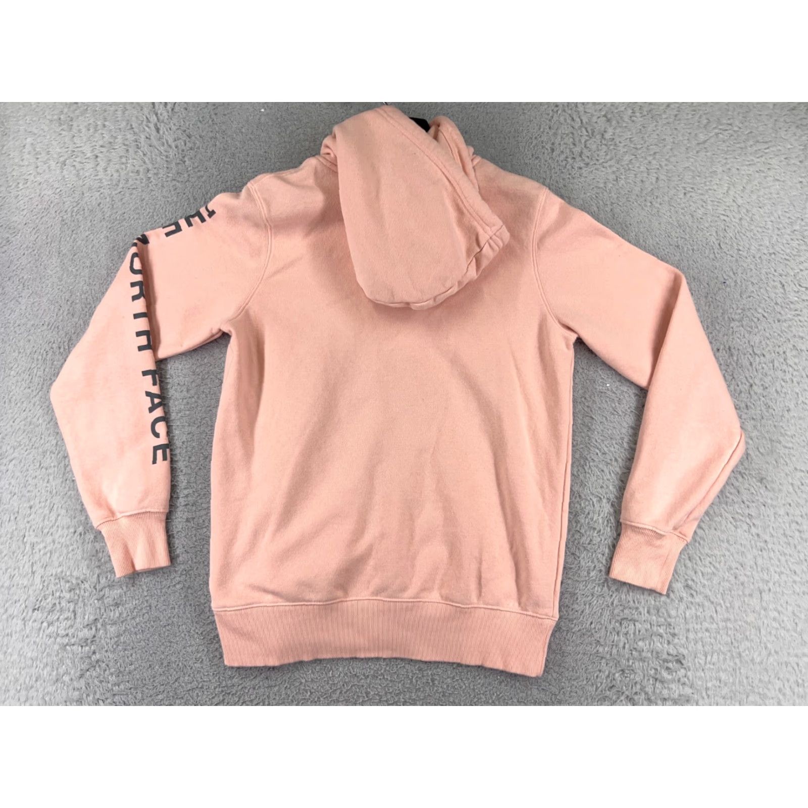 The North Face The North Face Hoodie Women's Small Pink Cotton Blend with Pockets Bear Logo Pullover Lightweight Sweatshirt - Womens S Pink Bear Pattern 90sInspired? Size S / US 4 / IT 40 - 2 Thumbnail