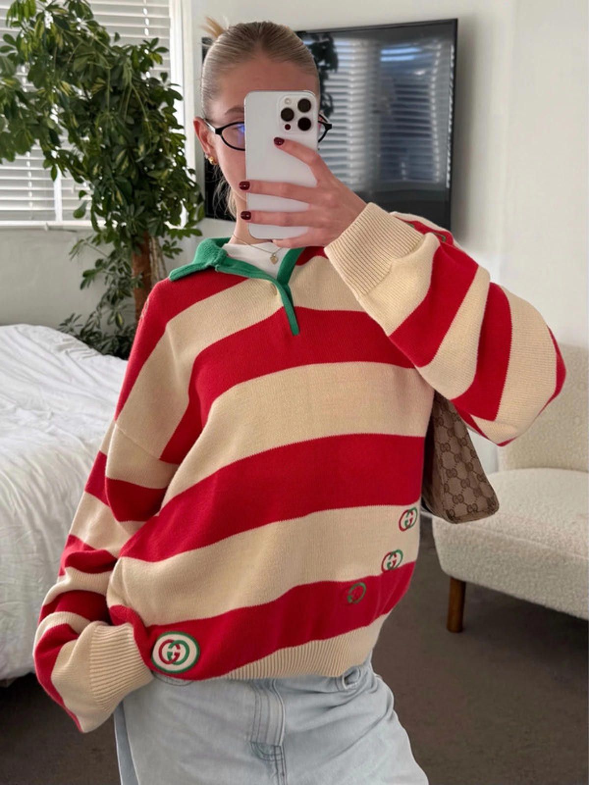 Gucci Gucci striped knit polo jumper Size XL / US 12-14 / IT 48-50 - 3 Thumbnail