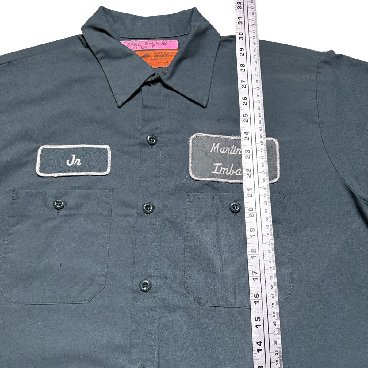 Other Red Kap "Jr Embroidered Work Shirt Navy Blue L Imbach Size US L / EU 52-54 / 3 - 5 Thumbnail