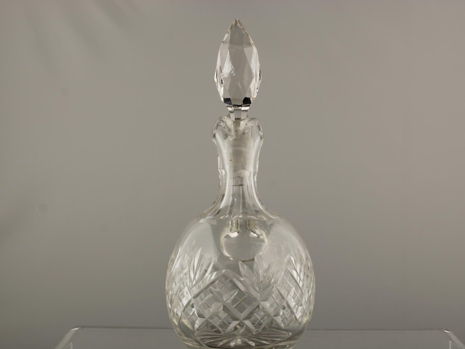 Unknown London Vintage Cut Crystal Glass Small Decanter Stopper 17.5 cm Size ONE SIZE - 4 Thumbnail