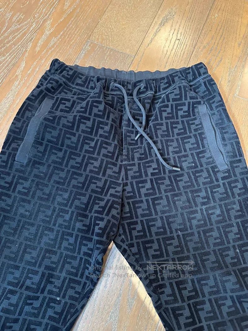 Fendi Fendi Double F Logo Elastic Waist Casual Pants Size US 32 / EU 48 - 4 Thumbnail