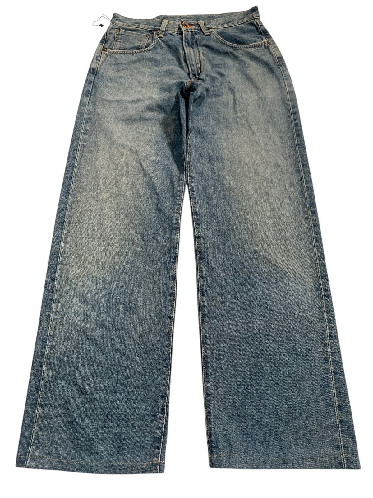 Kapital VINTAGE EDWIN 505 SELVEDGE BAGGY DISTRESSED JAPANESE DENIM Size US 29 - 1 Thumbnail