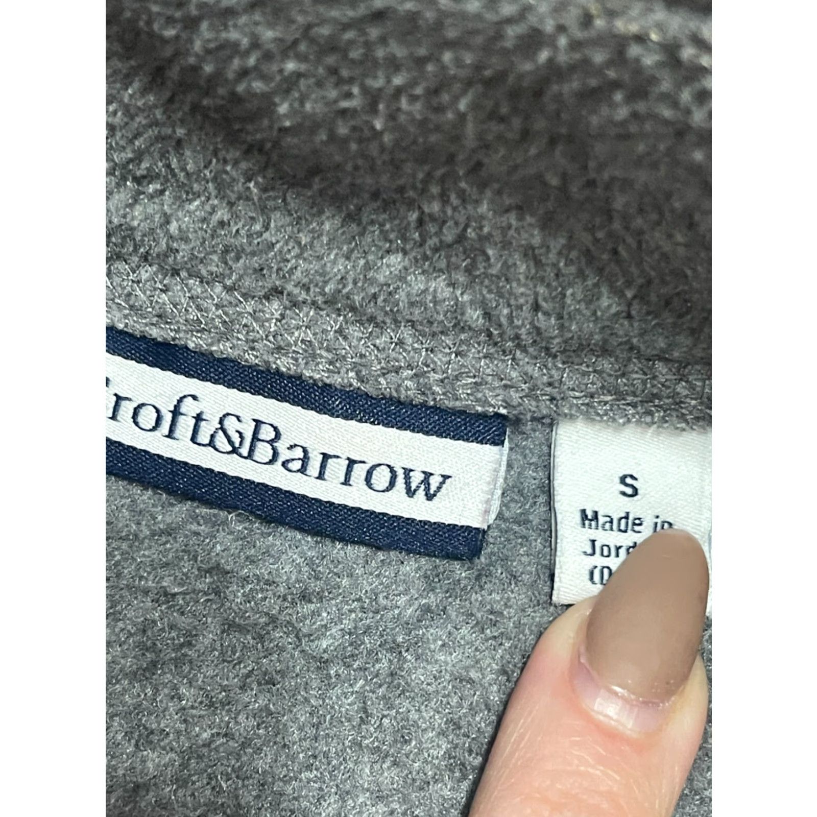 Croft & Barrow VINTAGE CROFT&BARROW Sweater (Womens) Gray Full Zip Winter Fleece Patches Size S - Casual, Regular Fit, Ladies Size S / US 4 / IT 40 - 7 Thumbnail