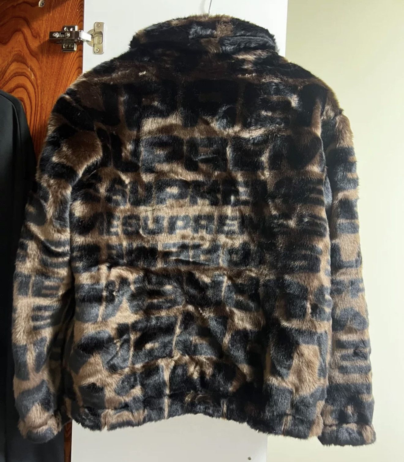 Supreme Supreme Faux Fur repeater bomber Brown | Grailed 