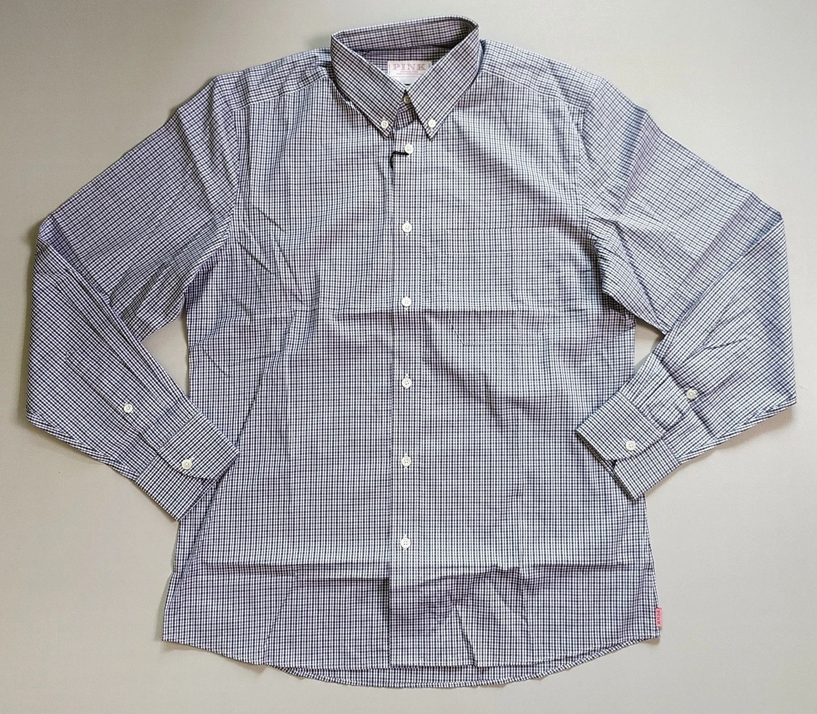 Thomas Pink Thomas Pink Tailored Fit Formal Check Shirt T 0047 Size US M / EU 48-50 / 2 - 2 Thumbnail