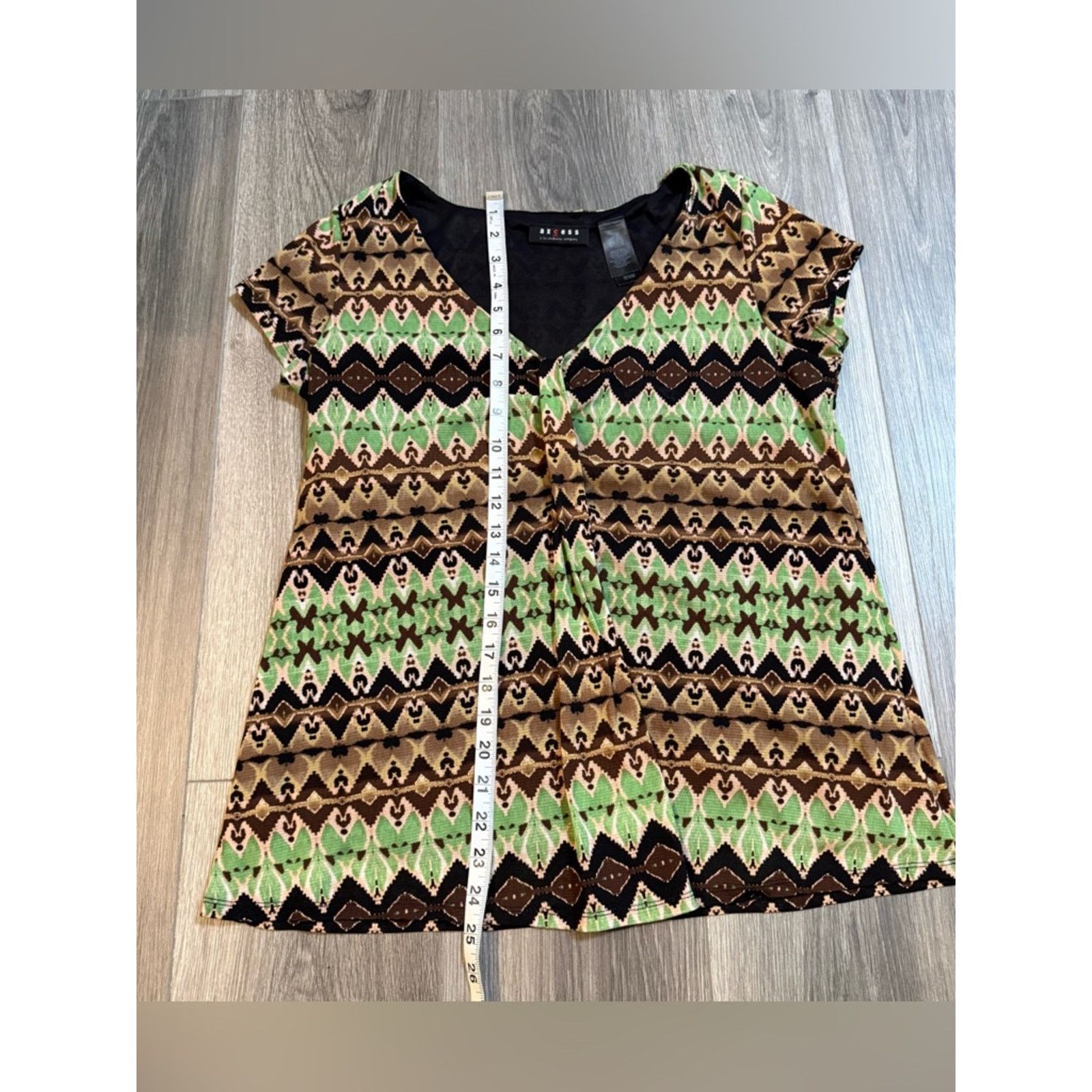 Liz Claiborne Y2K Green/Brown Top Sz Large Boho Fairy Grunge Indie Hippie Size L / US 10 / IT 46 - 9 Thumbnail
