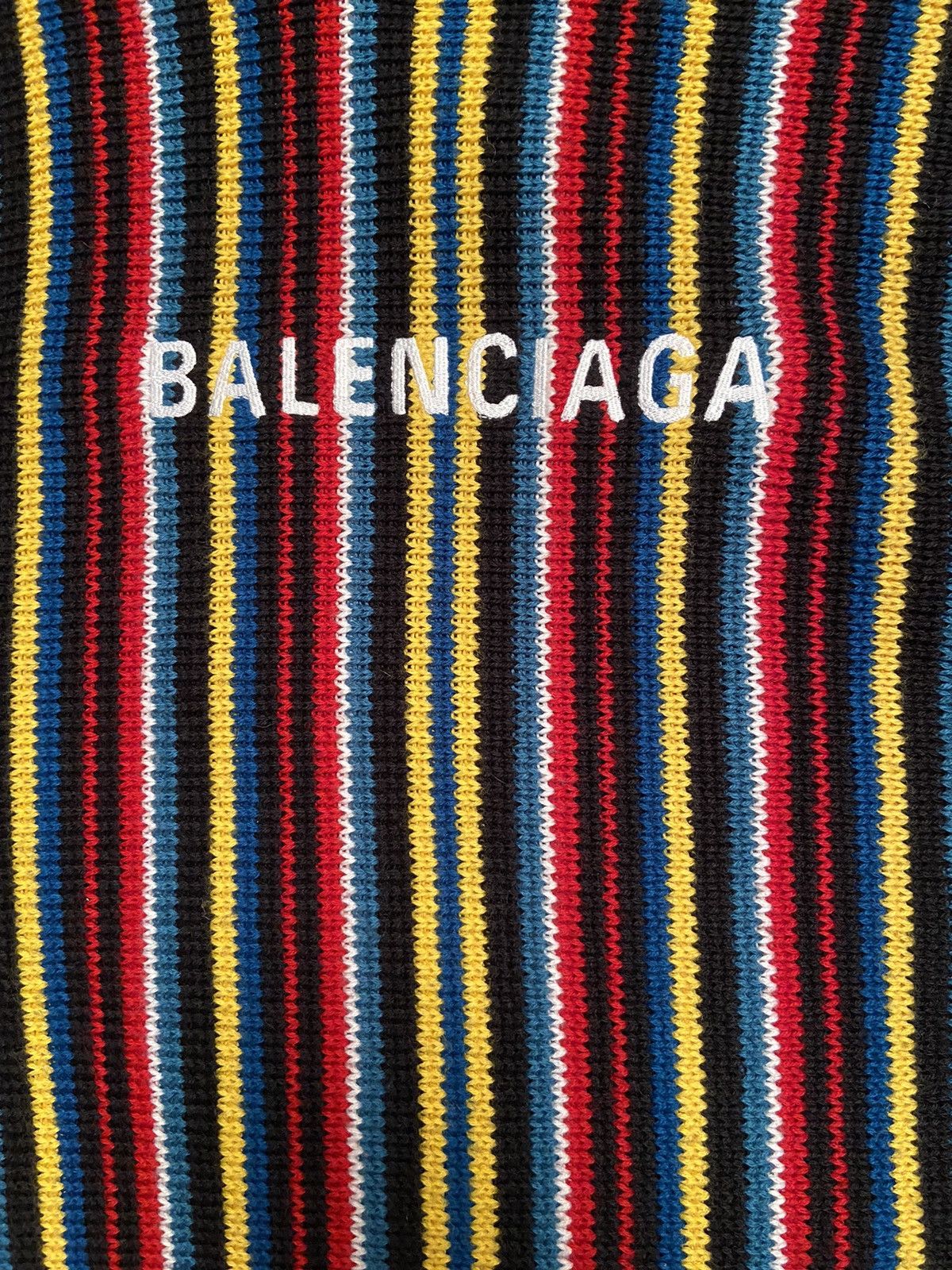 Balenciaga Balenciaga Multicolor Stripe Sweater Size US XL / EU 56 / 4 - 3 Thumbnail