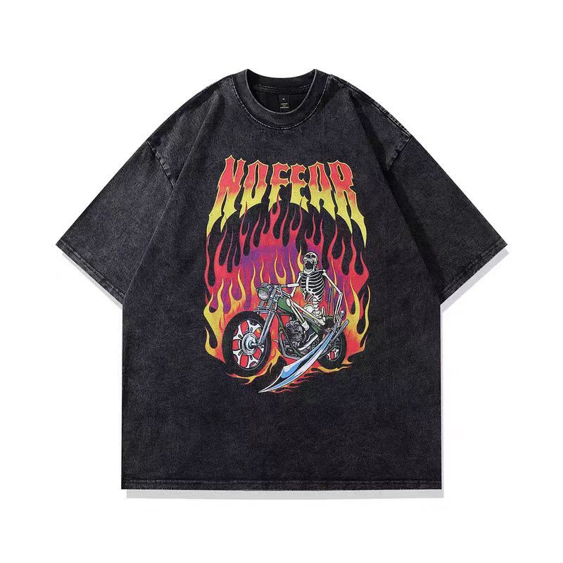 Japanese Brand × Vintage Street Vintage Hip Hop Printed Washed Short Sleeve T-Shirt Size US M / EU 48-50 / 2 - 1 Thumbnail