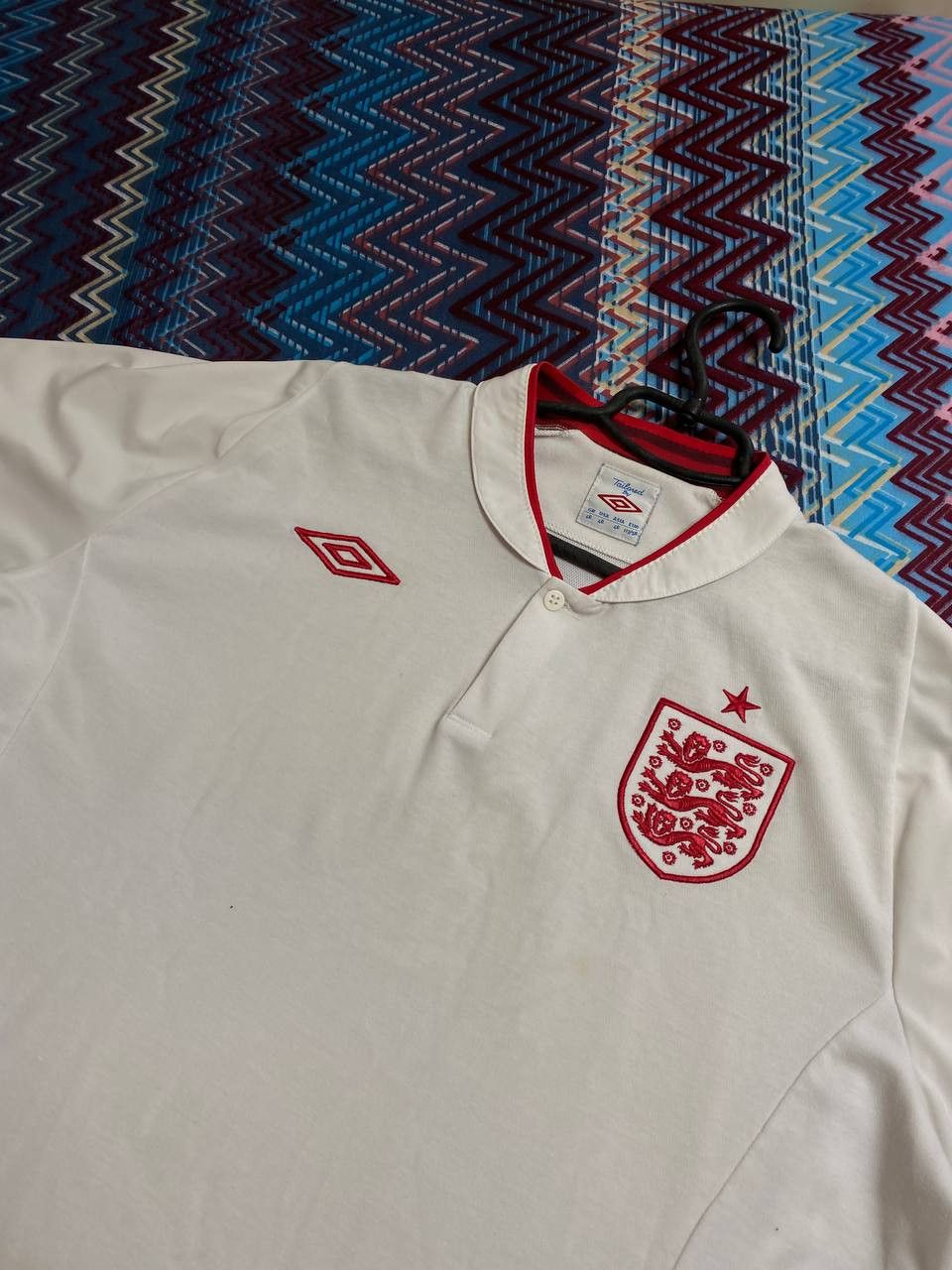 Umbro Vintage Umbro England Football Soccer Jersey White Size US L / EU 52-54 / 3 - 6 Thumbnail