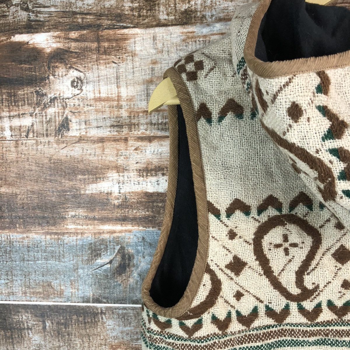 Japanese Brand Amina Brown Cardigan Hoodie Vest #A2301 Size US M / EU 48-50 / 2 - 17 Thumbnail