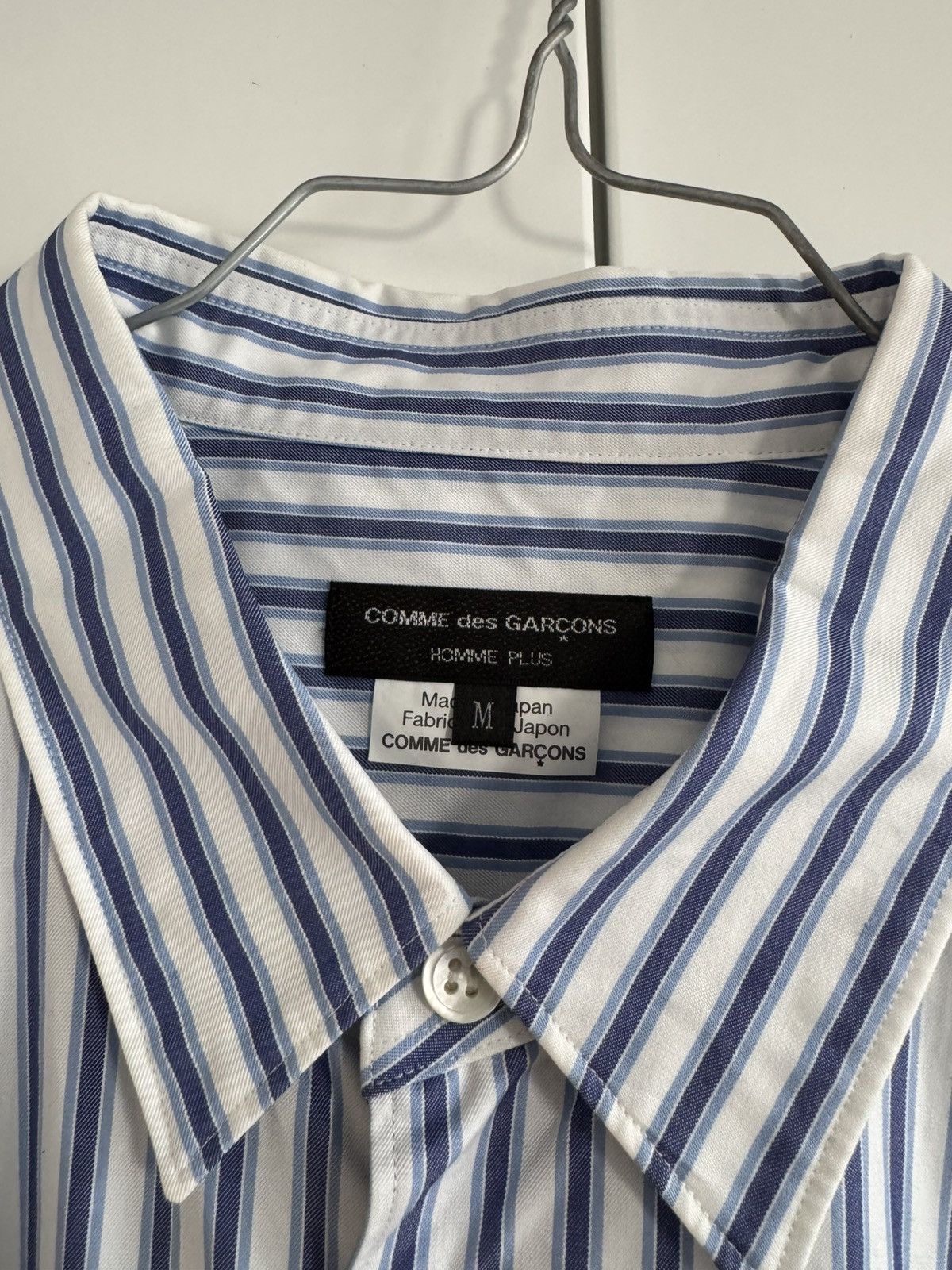 Comme des Garcons Homme Plus Striped and Checked Switched Shirt Shirt Long Sleeved Shirt Size US M / EU 48-50 / 2 - 3 Thumbnail