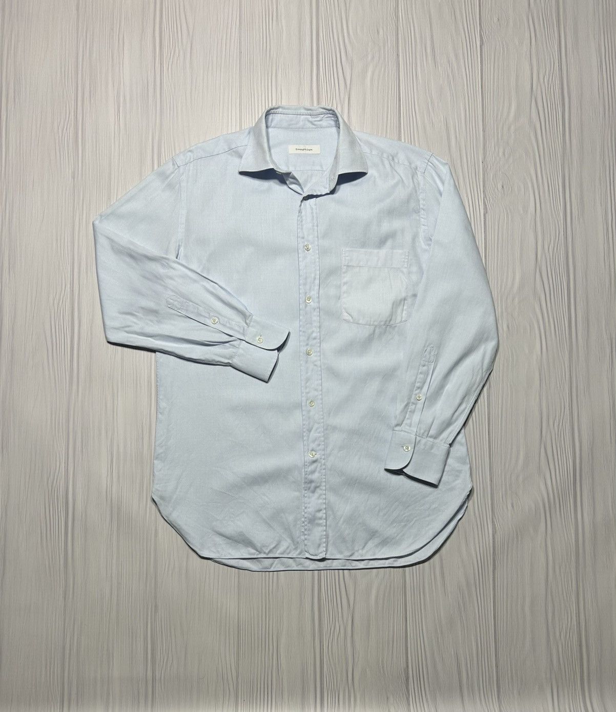 Ermenegildo Zegna Ermenegildo Zegna Button Ups Shirt Size 40 15 3/4 Size US L / EU 52-54 / 3 - 1 Thumbnail