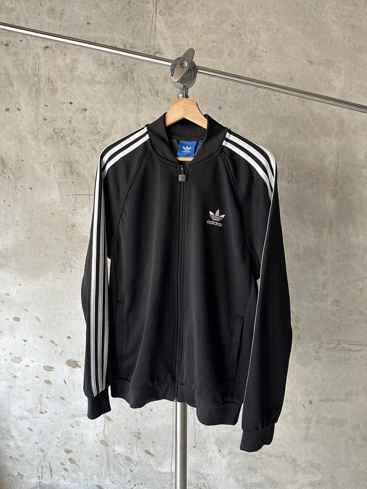 Adidas Vintage Y2K Black Adidas zip-up jacket Size US L / EU 52-54 / 3 - 1 Thumbnail