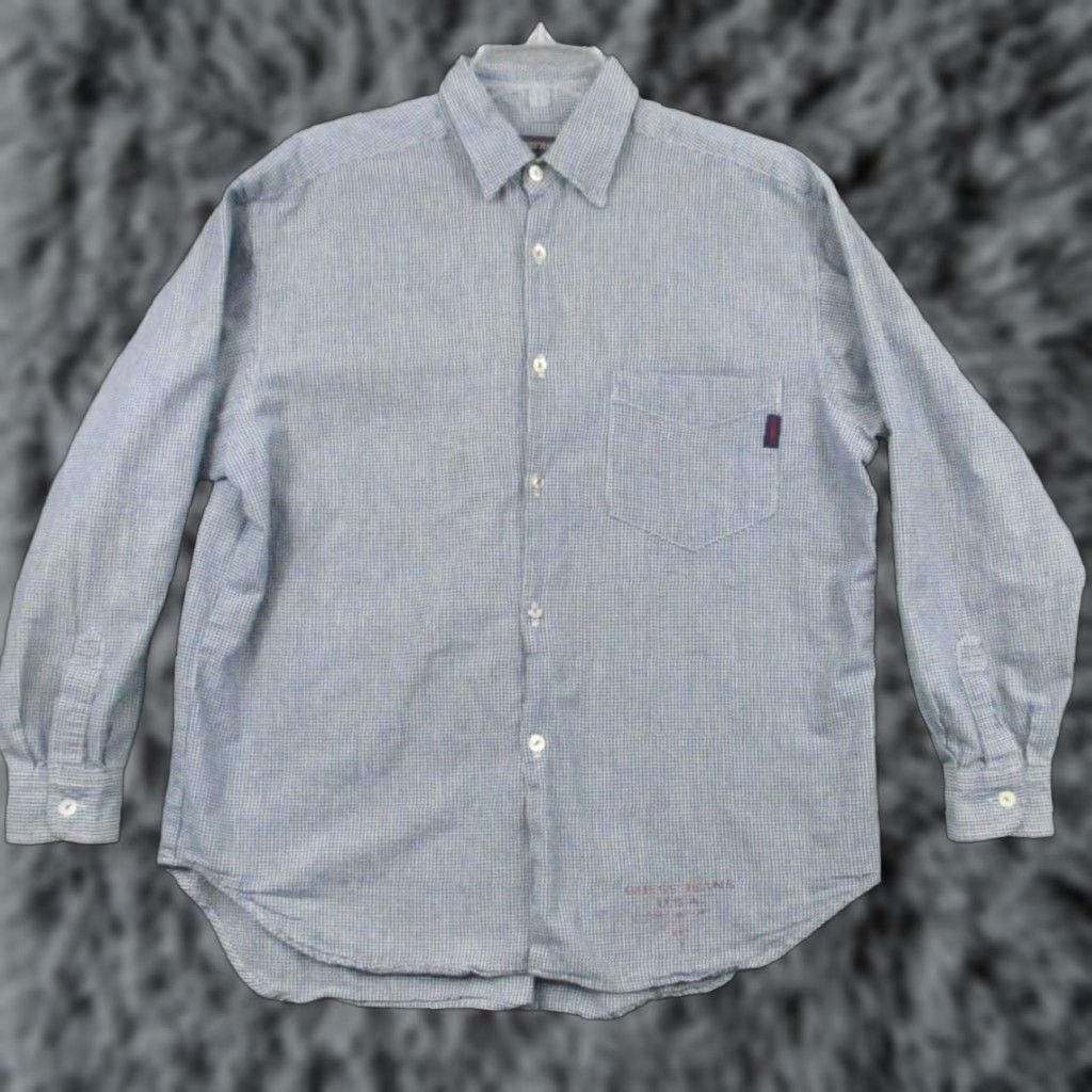 Guess VINTAGE GUESS Jeans Shirt Mens Large Blue Plaid Pearl Buttons Long Sleeve USA Size US L / EU 52-54 / 3 - 1 Thumbnail