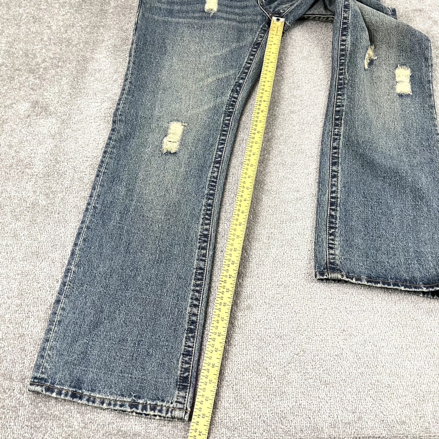 True Religion TRUE RELIGION Jeans Mens 36x33 Bobby Super T Hip Hop Distressed Denim Skater Y2K Size US 36 / EU 52 - 6 Thumbnail