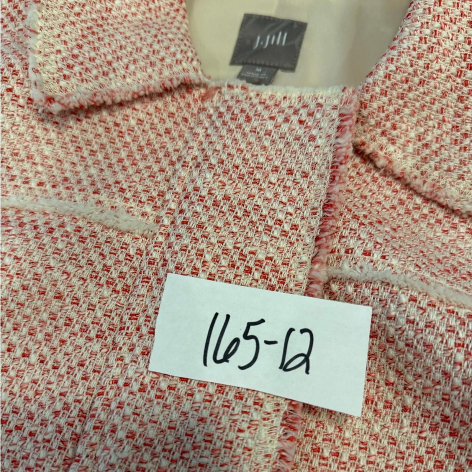 Other J. Jill pink & white tweed blazer jacket SZ M Size M / US 6-8 / IT 42-44 - 11 Thumbnail