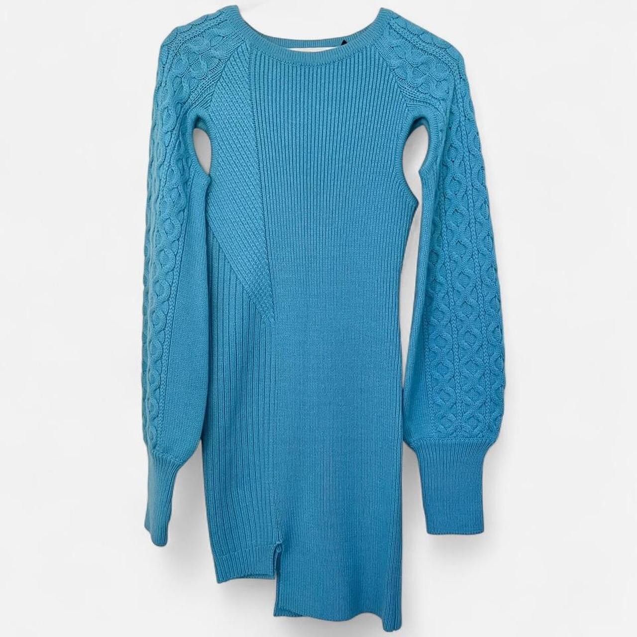 Andersson Bell Andersson Bell blue Batty cutout ribbed knit mini dress Size S / US 4 / IT 40 - 5 Thumbnail