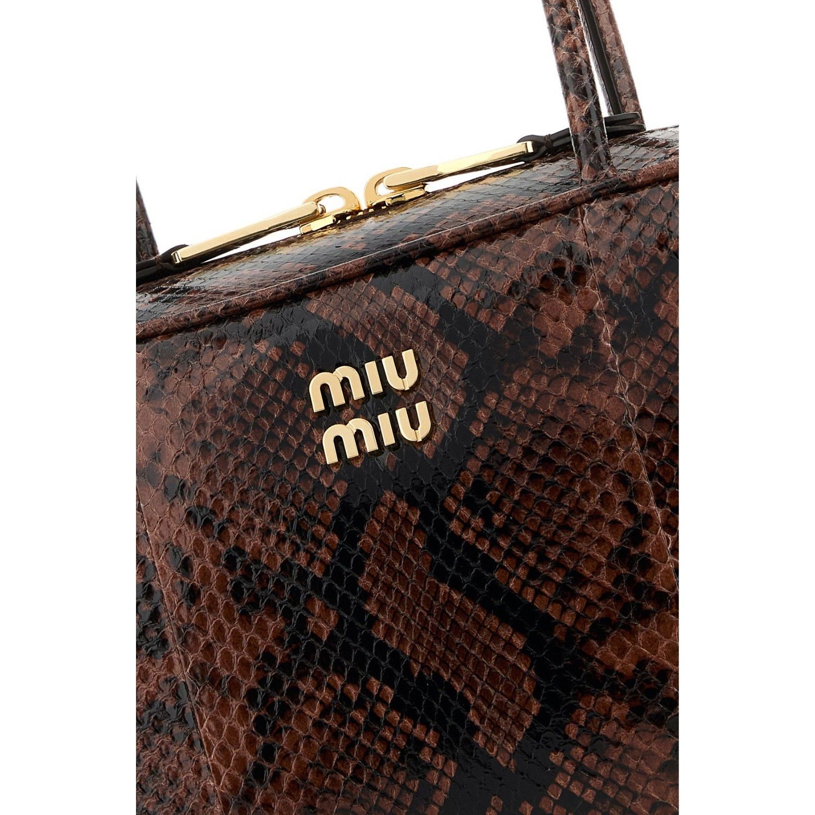 Miu Miu MIU MIU Beau Tobacco Embossed Ayers Top Handle New And Authe Size ONE SIZE - 4 Thumbnail