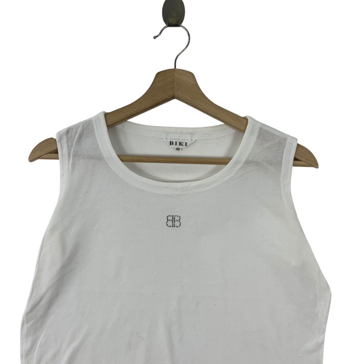 Swarovski BIKI JAPAN DESIGNER SWAROVSKI Tank Top Tee Shirt Size S / US 4 / IT 40 - 2 Thumbnail