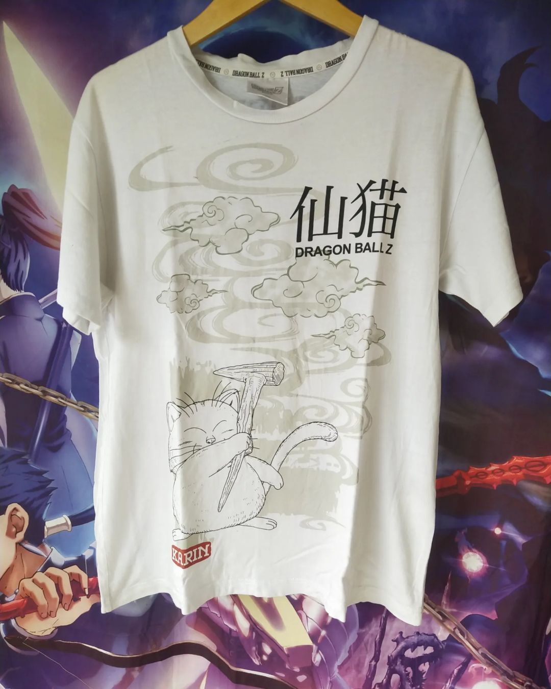 Anime × Japanese Brand Dragon Ball Karin White Big Print Anime Tees Size US L / EU 52-54 / 3 - 1 Thumbnail