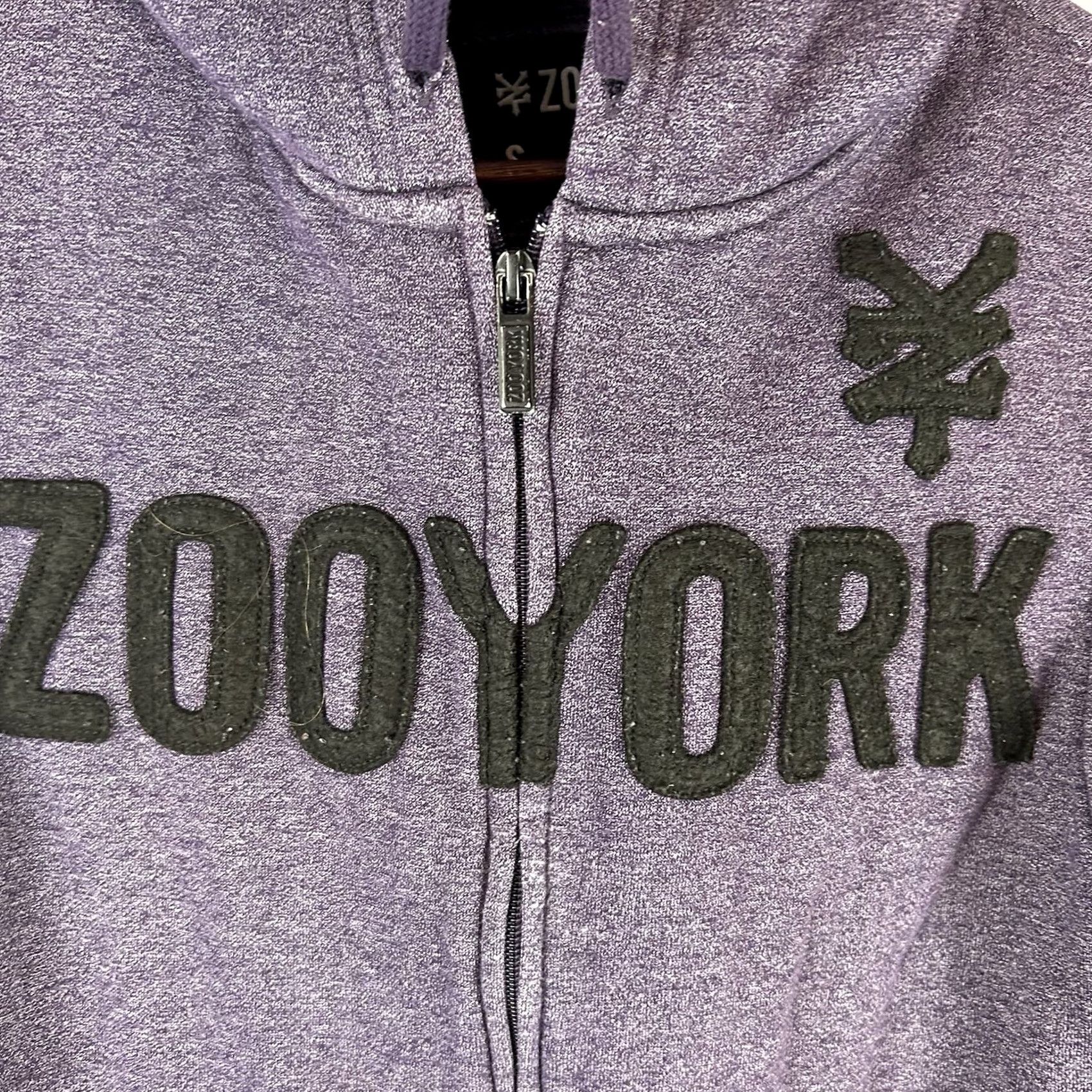 Zoo York VINTAGE ZooYork Purple Hoodie With Sherpa Inside Men S Zip Hoodie Purple Skate Street Y2K Flaw, Pre-owned, Fair Size US S / EU 44-46 / 1 - 3 Thumbnail