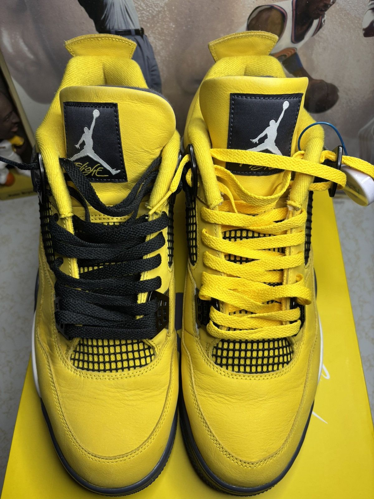 Jordan Brand Jordan Retro 4 ‘lightning ’ Size US 13 / EU 46 - 2 Thumbnail