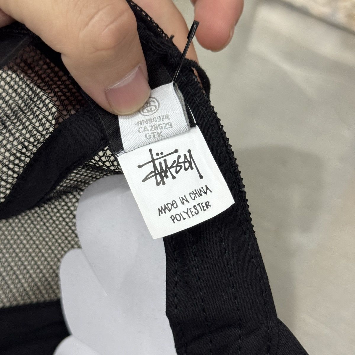 Stussy STUSSY BIG BASIC TRUCKER CAP - BLACK Size ONE SIZE - 7 Thumbnail