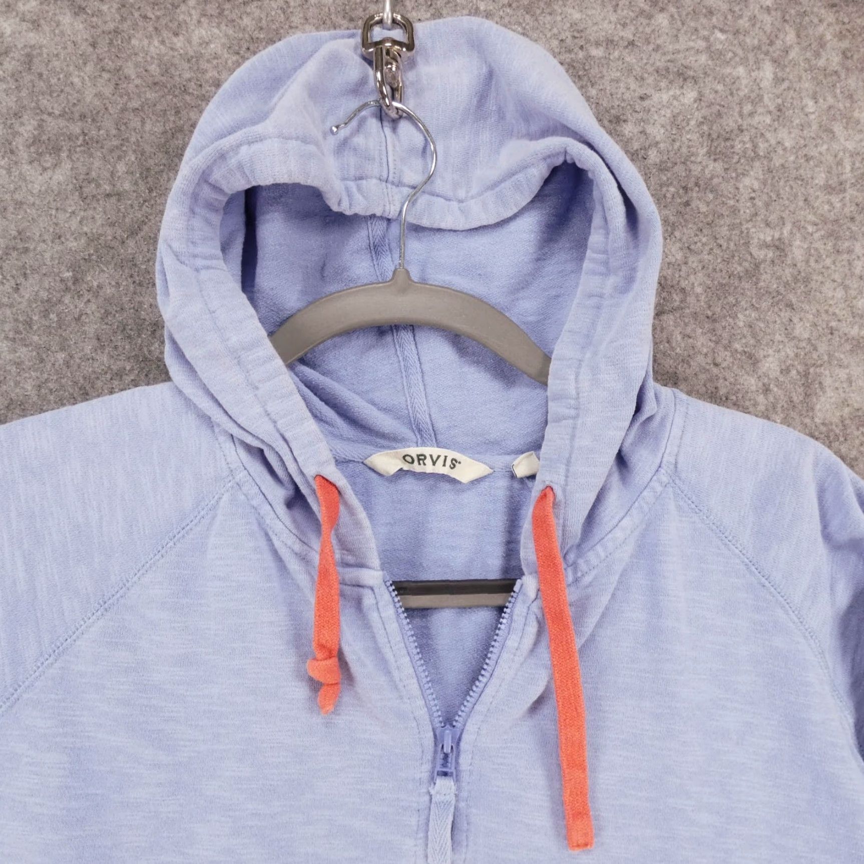 Orvis Orvis Jacket Womens Small Hoodie Jersey Blue Full Zip w Pockets Size S / US 4 / IT 40 - 2 Thumbnail