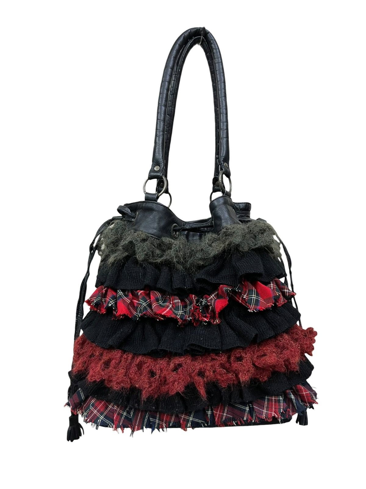 Matsuda Vintage Nicole Ruffle Punk Patchwork Tote Japan Rare Size ONE SIZE - 2 Thumbnail